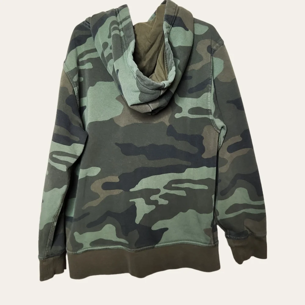 Gap Green Camo Arch Logo Hoodie